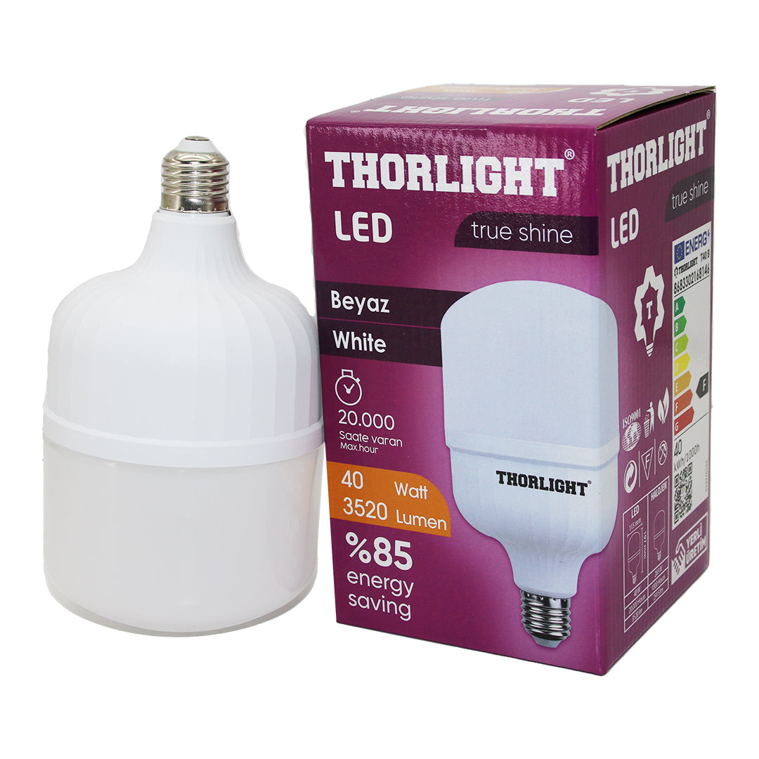 THORLIGHT 40W E27 TORCH T-SHAPE BEYAZ LED AMPUL T-40B (4620)