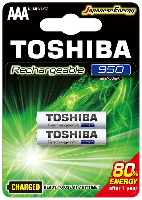 Toshıba 950 Mah Şarjlı İnce Pil 2li