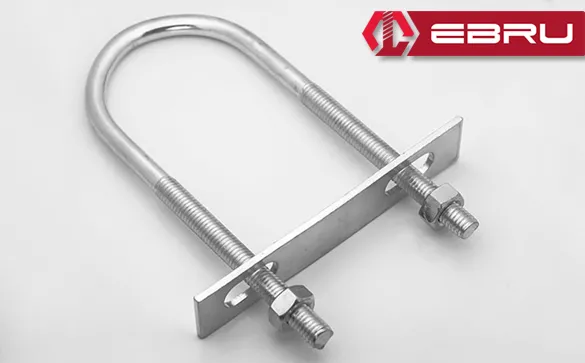 U Civata, Karşılık Demiri + Somunlu - M8x50 - 20 Set