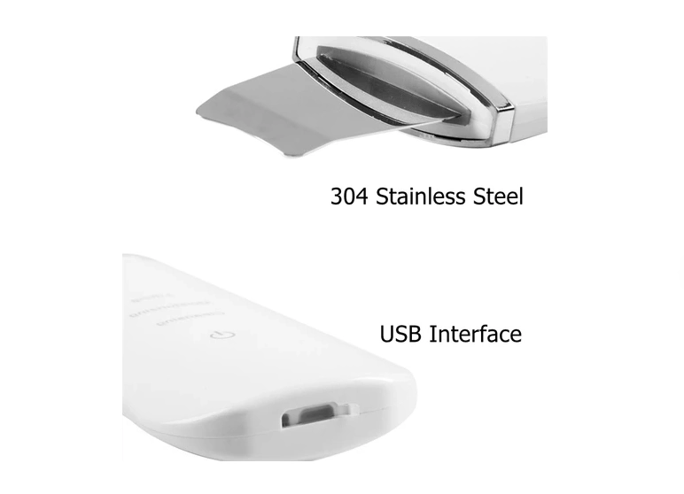 Ultrasonik Spatula Yüz Akne Giderici Siyah Nokta Temizleme Cihazı