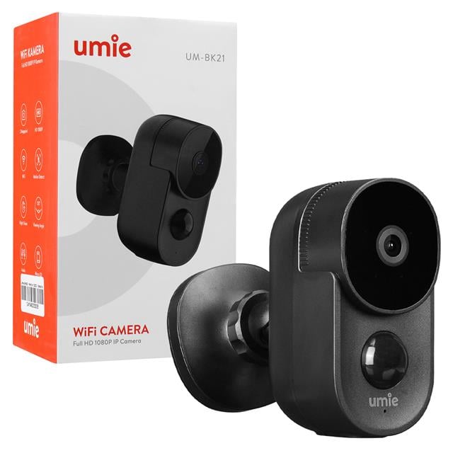 UMIE 2MP Iki Yönlü Ses TF Kart Kablosuz Tuya Destekli Akıllı IP Kamera 6700 mAh Bataryalı