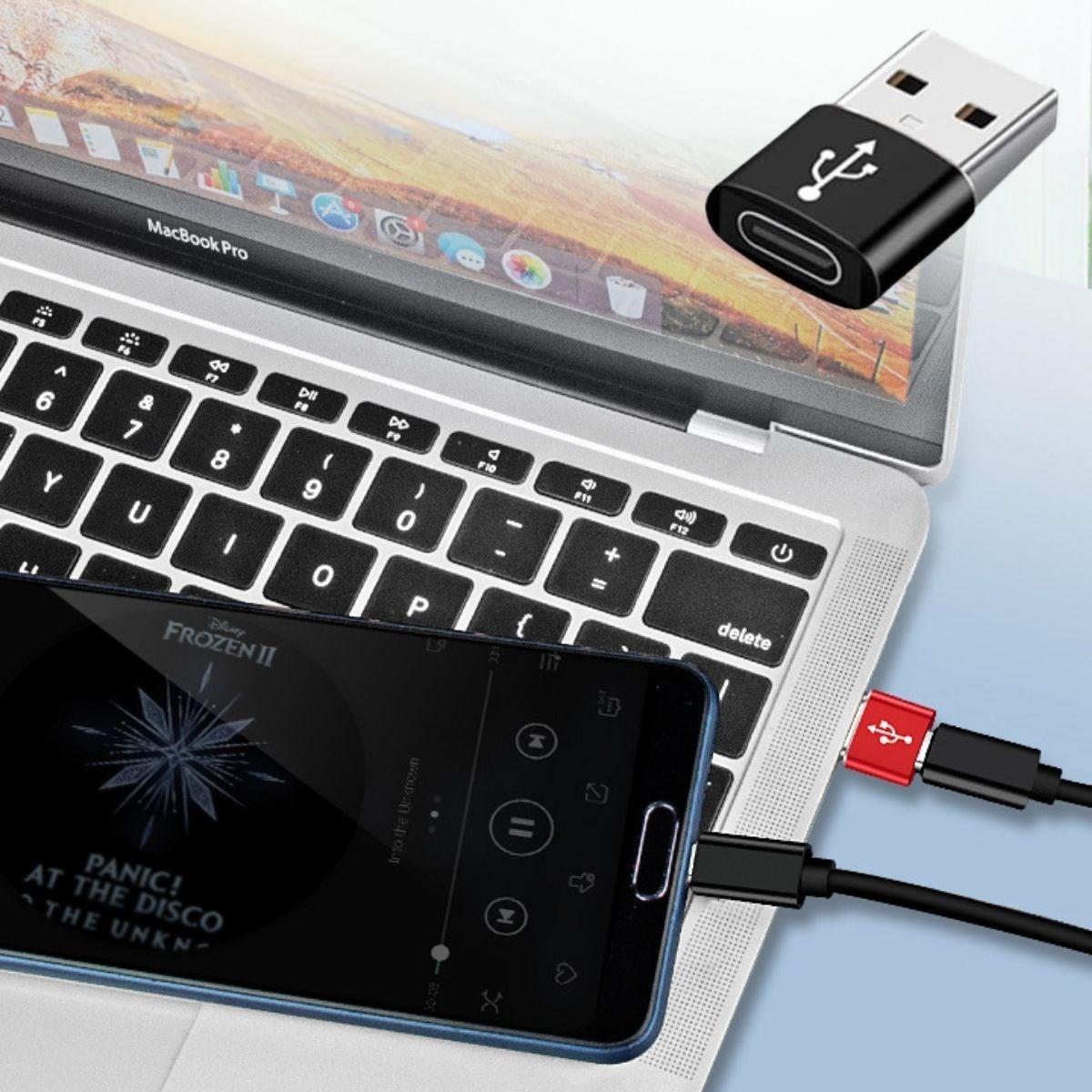 USB&amp;apos;den TYPE-C &amp;apos;ye Dönüştürücü Adaptör Veri Aktarımı Sağlayıcı Şarj Data Çevirici (4620)