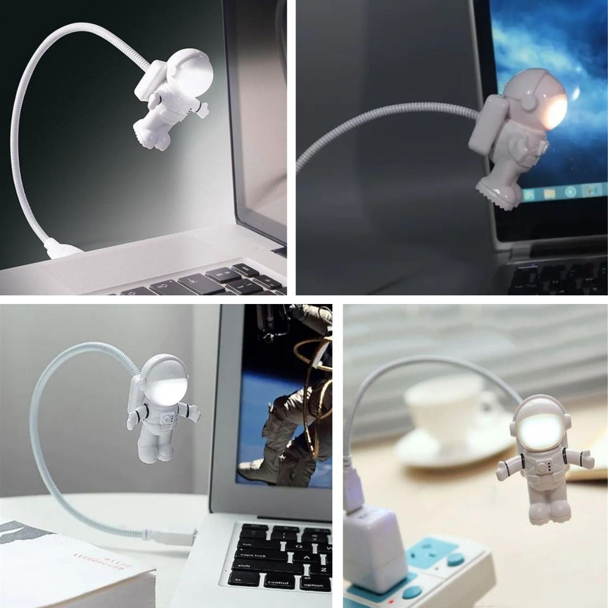 Usb Astronot Gece Lambası, Masa Lambası, Kıtap Okuma Lambası Işığı