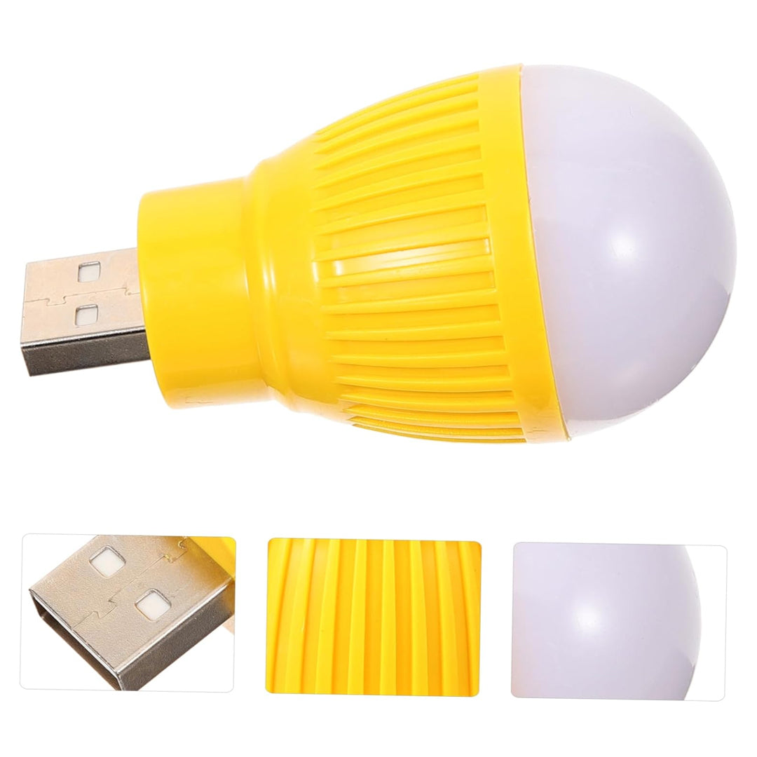 Usb Beyaz Gece Lambasi Mi̇ni̇ Ampul Aydinlatma