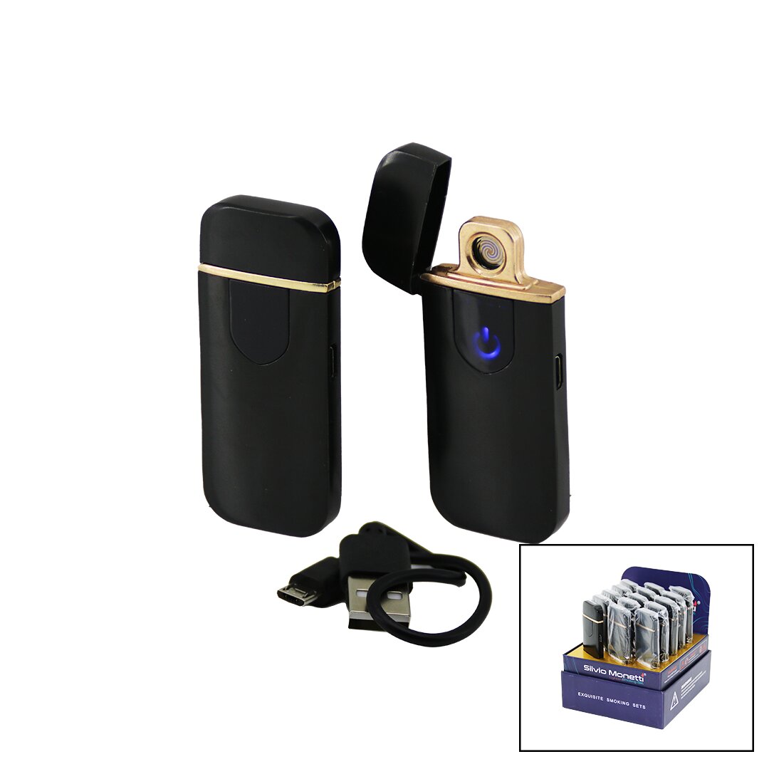 Usb Dokunmati̇k - Elektroni̇k - Aç Kapa Kapak Usb şarjli Cep çakmak