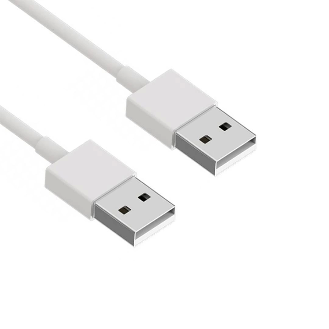 Usb Erkek Erkek A/a 1 Metre Beyaz Kablo