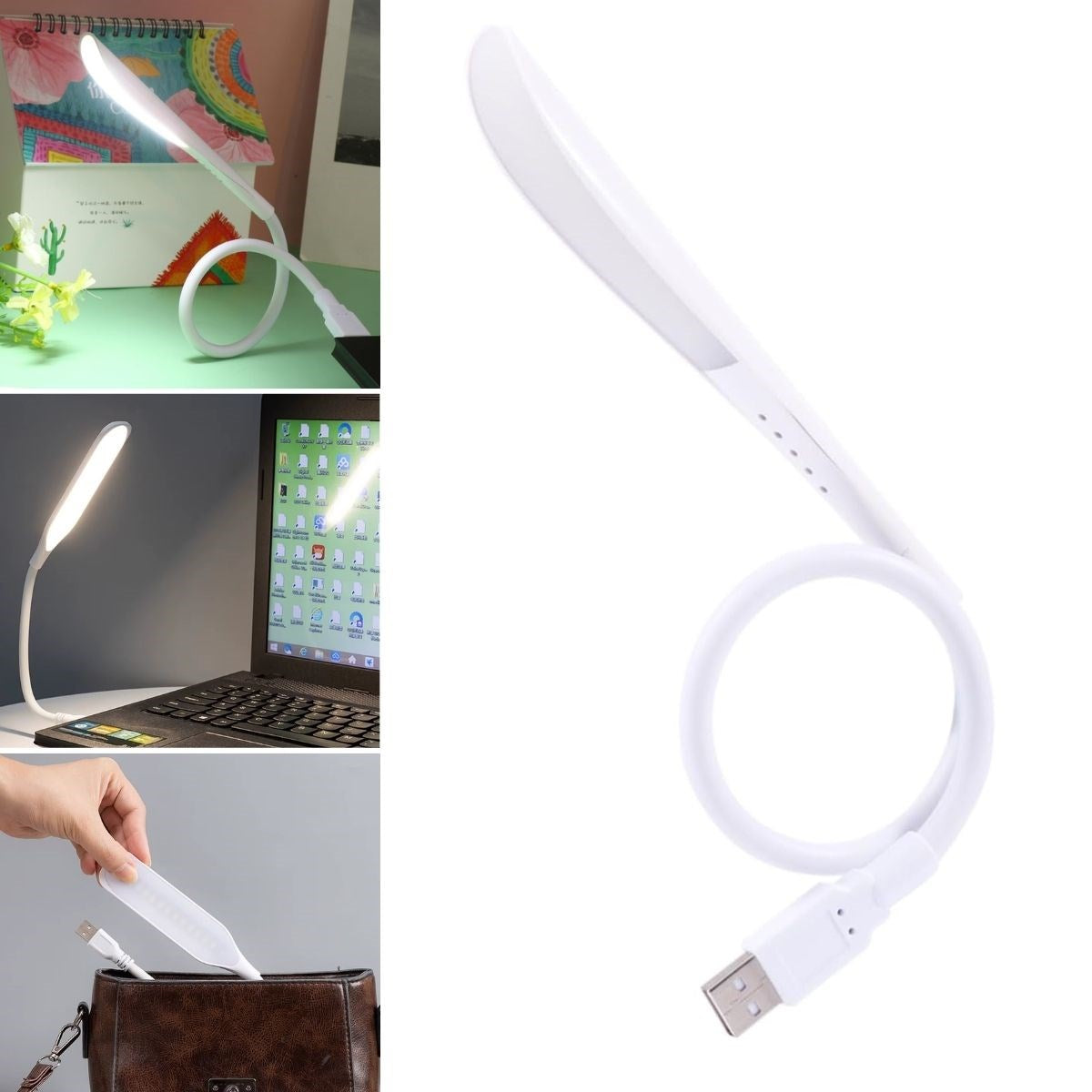 Usb Gırışlı 14 Ledlı 3 Kademelı Dokunmatık Masa/kıtap Okuma Lambası Ledı Beyaz