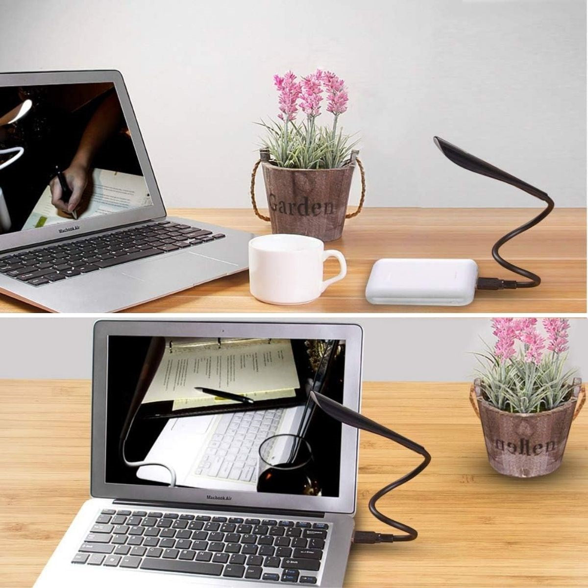 Usb Gırışlı 14 Ledlı 3 Kademelı Dokunmatık Masa/kıtap Okuma Lambası Ledı Sıyah