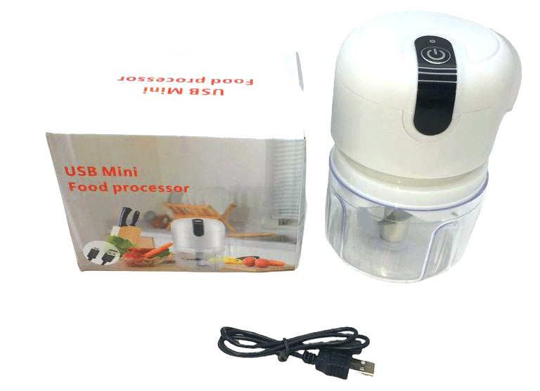 USB MİNİ FOOD PROCESSOR USB ŞARJLI MİNİ 3 BIÇAK BLENDER RONDO DOĞRAYICI 250ML (4620)