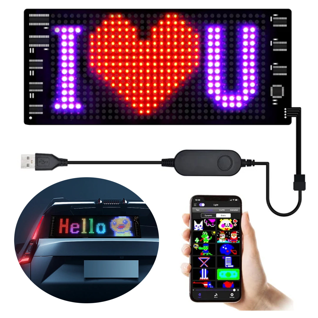 Usbli̇ Kayan Yazi Led Tabela 7x17cm