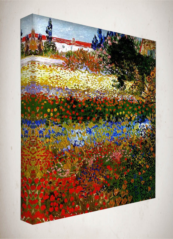 Kanvas Tablo - Van Gogh Tablolar Flowering Garden - VG11