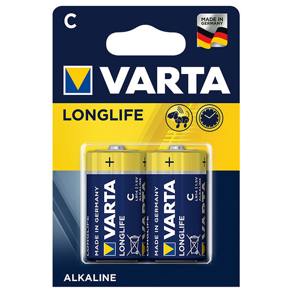 Varta Longlıfe Power Alkalin Orta Boy C Pil 2Li Paket Fiyat  