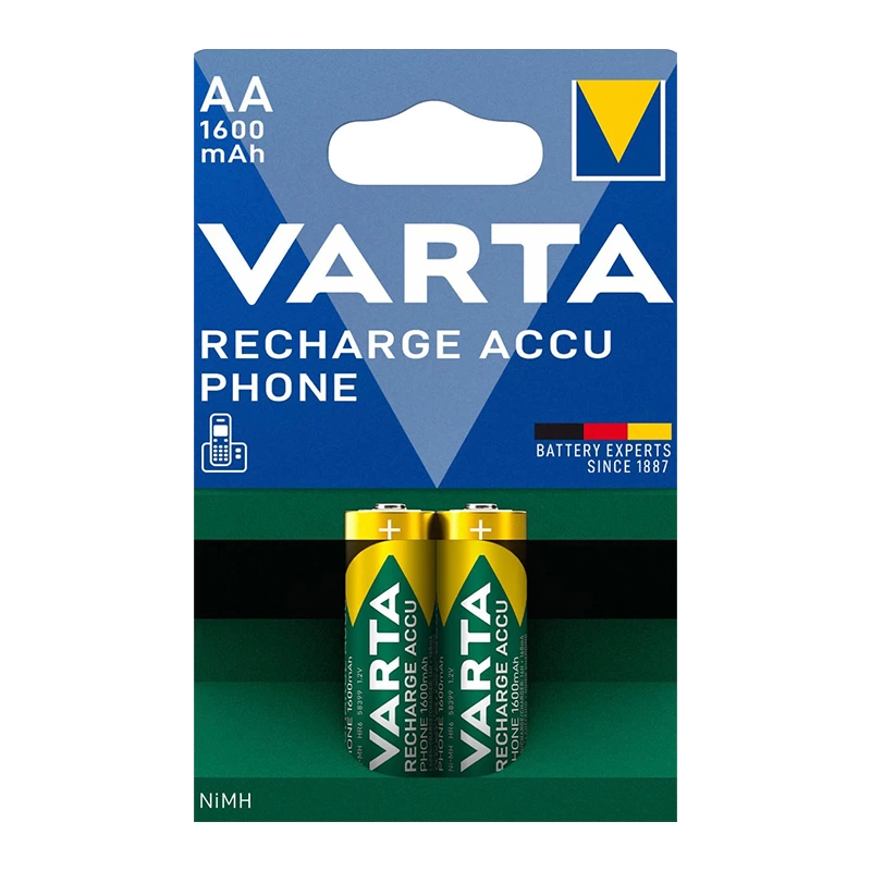 Varta Nı-mh 1.2 Volt - 1600 Mah Hr6 Aa Şarjlı 2li Kalem Pil