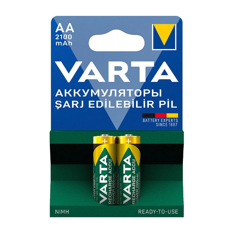 Varta Nı-mh 1.2 Volt - 2100 Mah Hr6 Aa Şarjlı 2li Kalem Pil