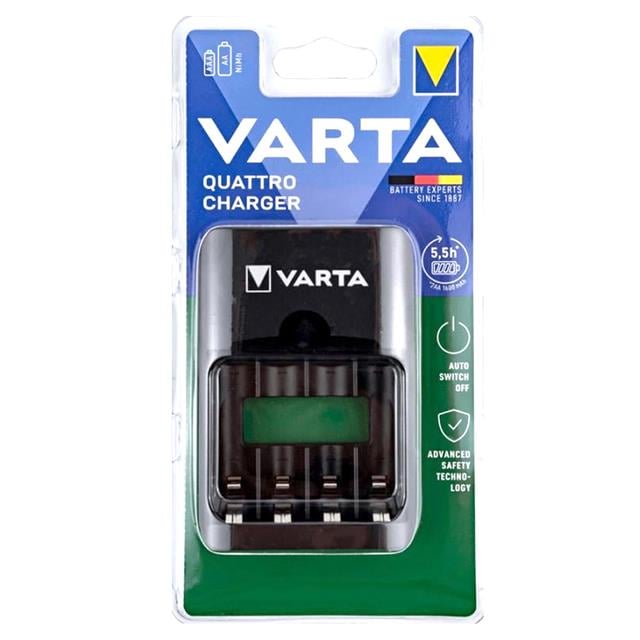 Varta Quattro Charger Type-C Girişli 4&amp;apos;lü AAA-AA NI-MH Pil Şarj Cihazı