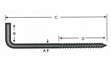 Vidalı Korniş Çivi No:4 - 3,5x40 - 100 Adet
