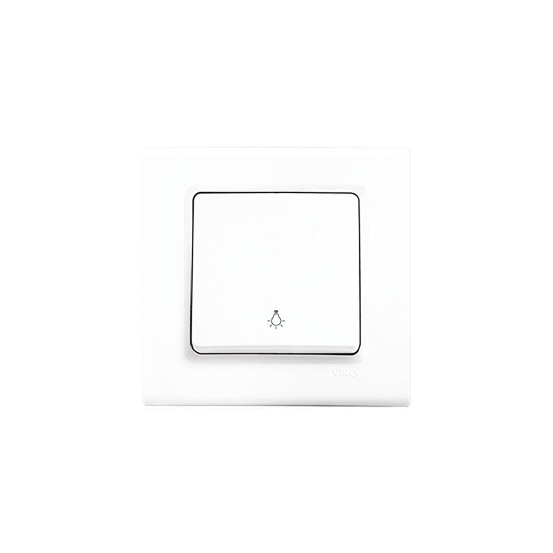 Vi̇ko-91400003 Li̇nnera S Light - çerçeveli̇ Tekli̇ Anahtar Beyaz
