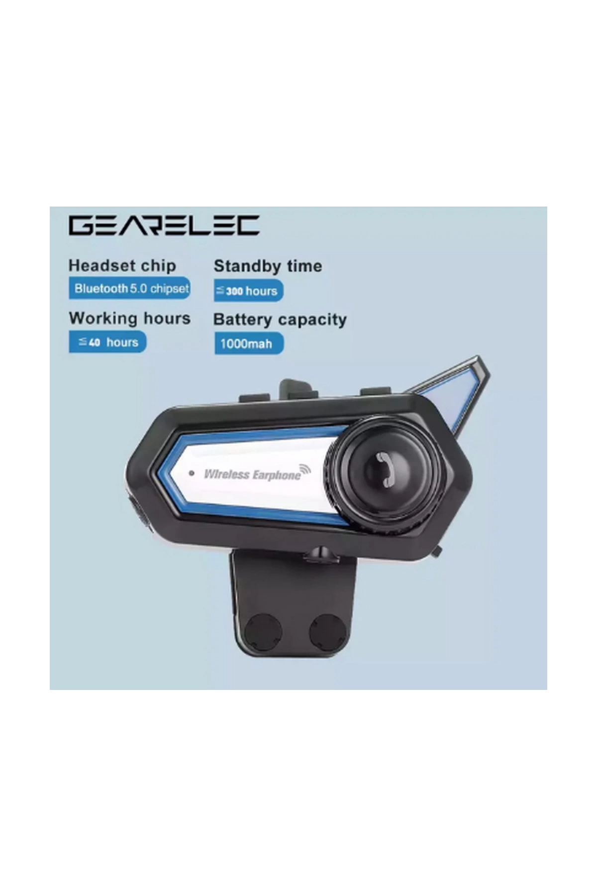 Bt31 Kask Kulaklık Bluetooth 5.0 Motosiklet Interkom Su Geçirmez Kablosuz Kulaklık