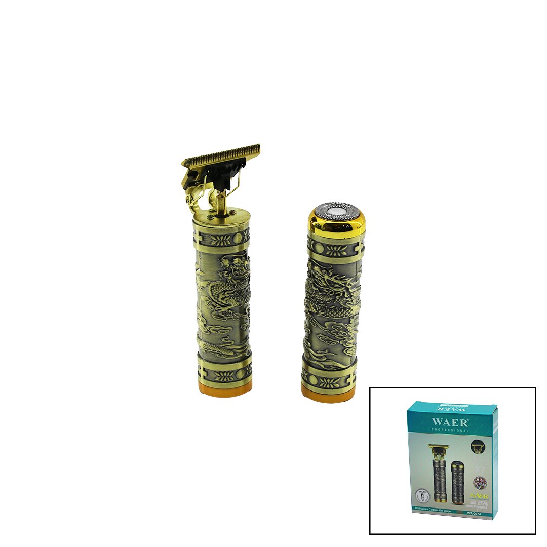 Waer Wa-2074 X7 2li̇ Set Saç Sakal Kesme Traş Maki̇nesi̇ - Tüy Almabaskili Metal Gövdet Biçakusb şarjli