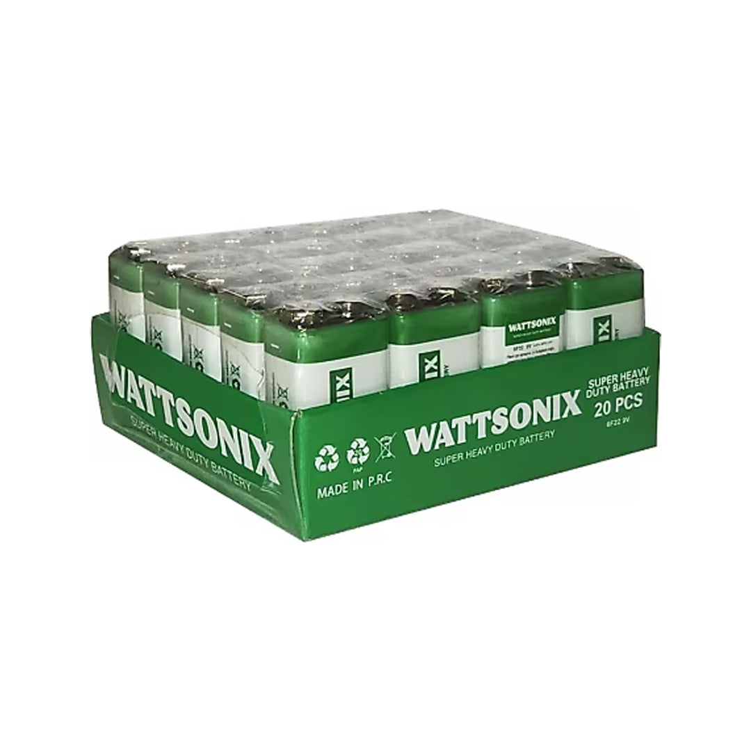 WATTSONIX 9 VOLT PİL (20Lİ PAKET) (4620)