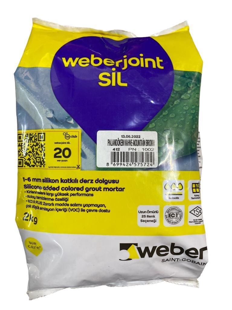 Weber Joint Sil 412 Palandöken Kahve Derz Dolgu 2 Kg