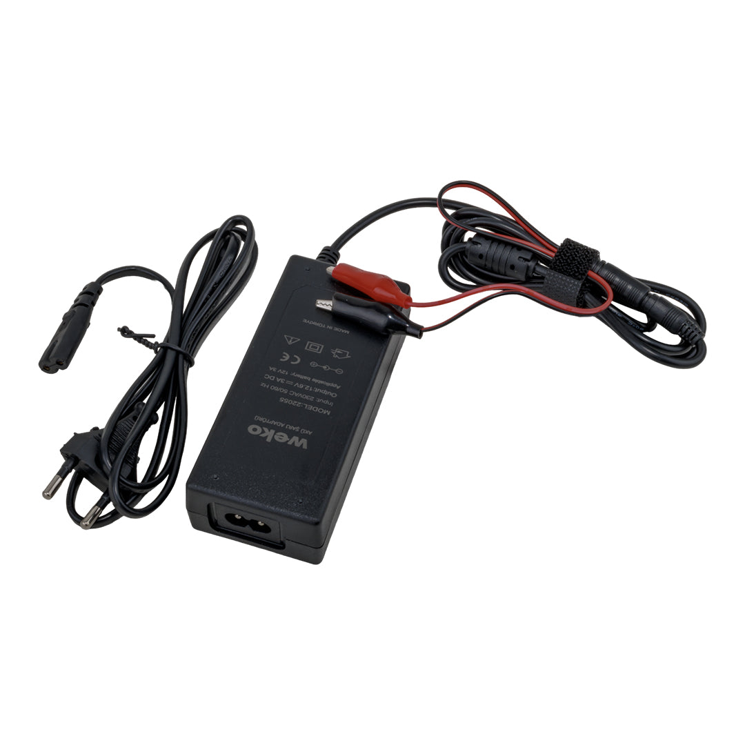 12.6 VOLT - 3 AMPER 5.5*2.5 + KROKODİL UÇLU LEDLİ YERLİ ÜRETİM MASAÜSTÜ ŞARJ ADAPTÖRÜ