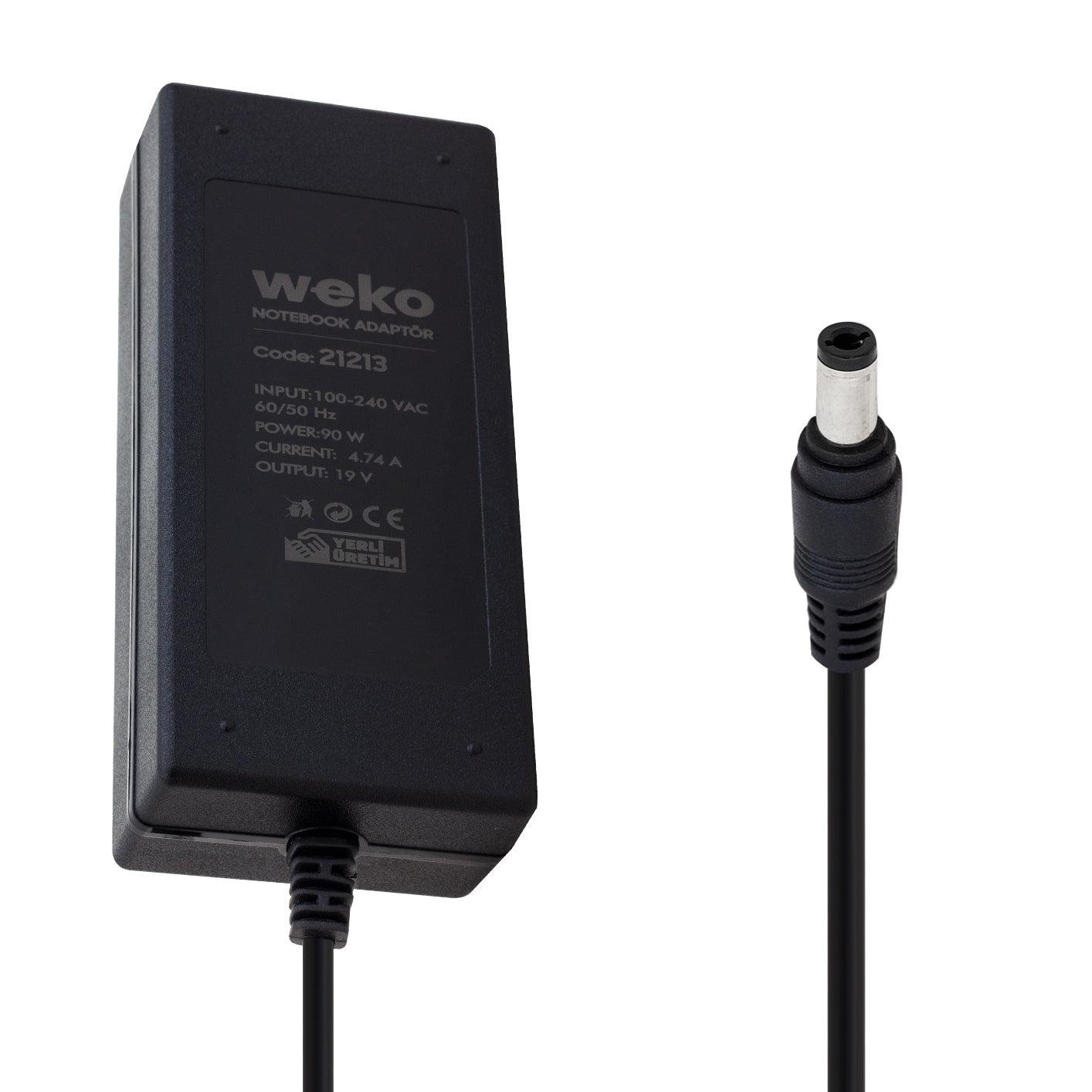 19 Volt 4.74 Amper 90 Watt 5.5*2.5 Uçlu Notebook Adaptör Yerli̇ üreti̇m