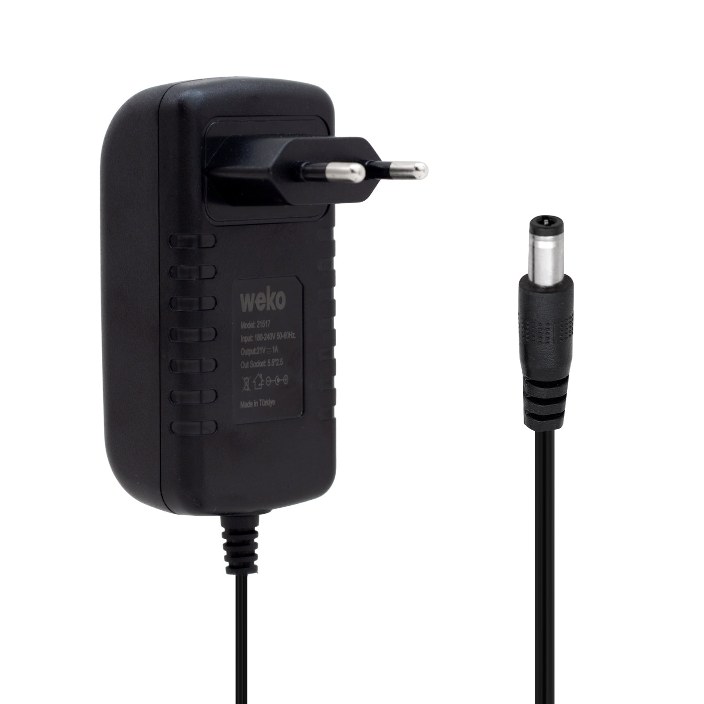 21 Volt - 1 Amper 5.5*2.5 Uçlu Yerli̇ üreti̇m şarjli Matkap Adaptörü