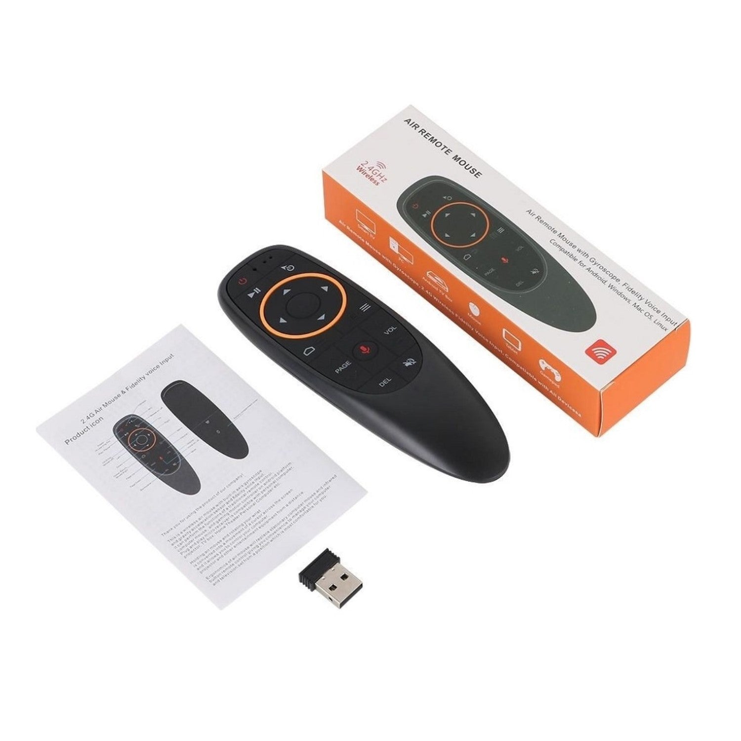 Совместимая с Android-windows-mac-linux-tv приставка G10 Air Mouse с голосовым управлением 2,4 ГГц Smart TV Smart Remote Control 