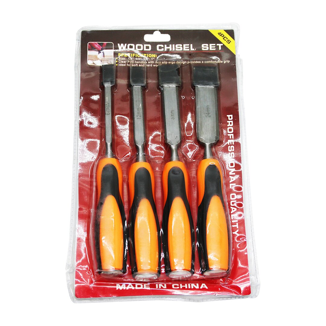 Wood Chısel 4 Parça 6-12-18-24Mm İskarpela Set
