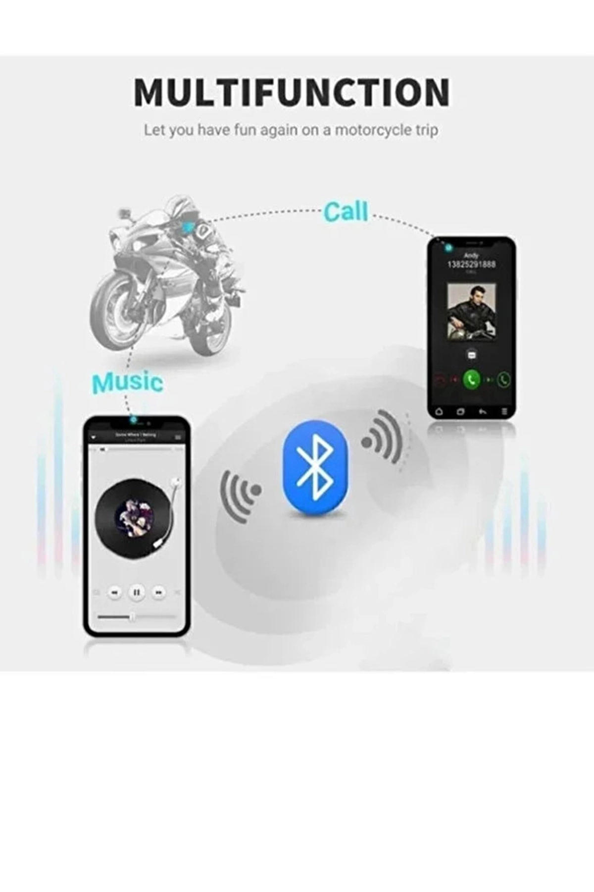 X3 Motor Kask Kulaklık Rgb Modlu Su Geçirmez 5.3 Bluetooth Intercom