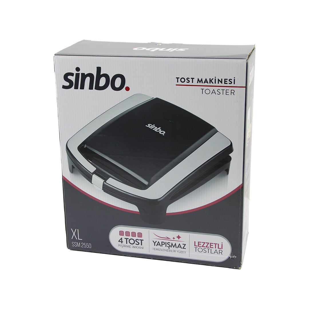 Xl  Elektri̇kli̇ Tost Maki̇nesi̇   4 Tost   Yapişmaz Yüzey   1500w  Ssm-2550