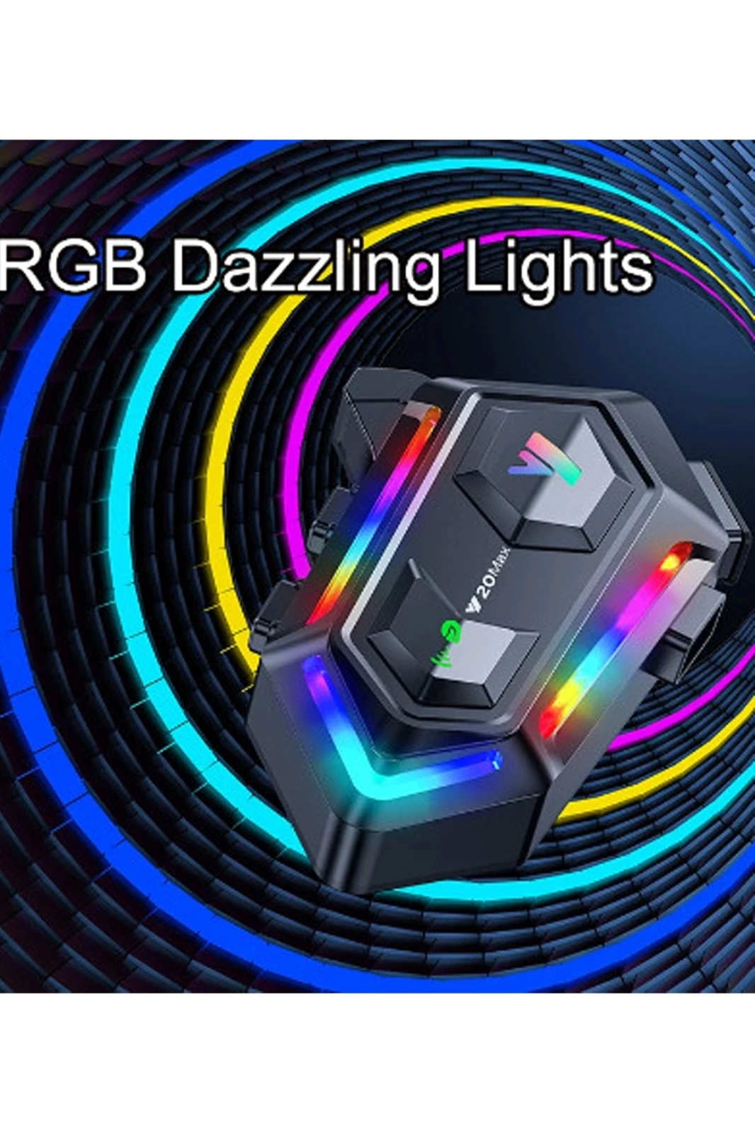 Y20 Max Motosiklet Bluetooth 5.3 Kask Intercom 2 Kişi 300 Metre Eşleşme Özellikli