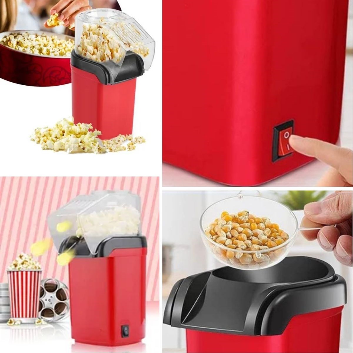 Yağsız,Sağlıklı,Pratik Mısır Patlatma Makinesi