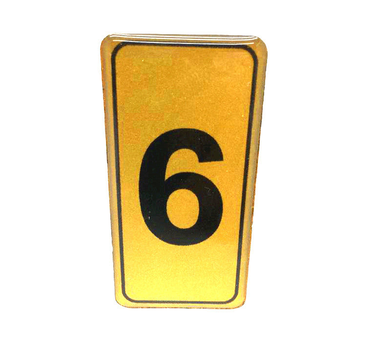 Yapişkanli Kapi Numarasi No-6 Si̇li̇konlu