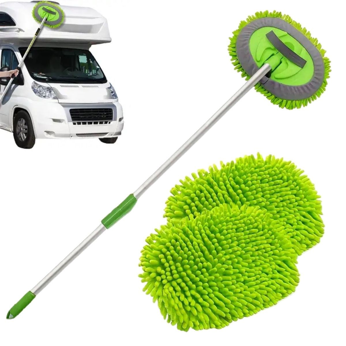 Yedek Mıkrofıber Bezlı Oto Yıkama Mop Setı