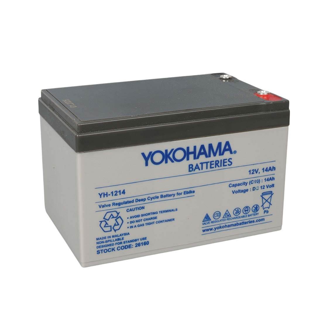 Yokohama Yh-1214 12 Volt - 14 Amper Elektri̇kli̇ Bi̇si̇klet Aküsü