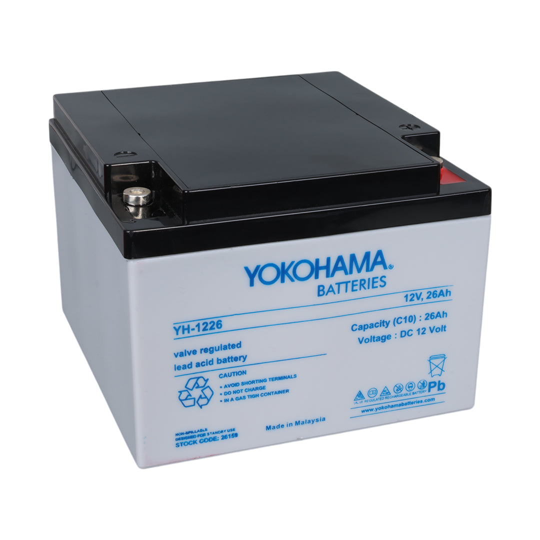 Yokohama Yh-1226 12 Volt - 26 Amper Kuru Akü