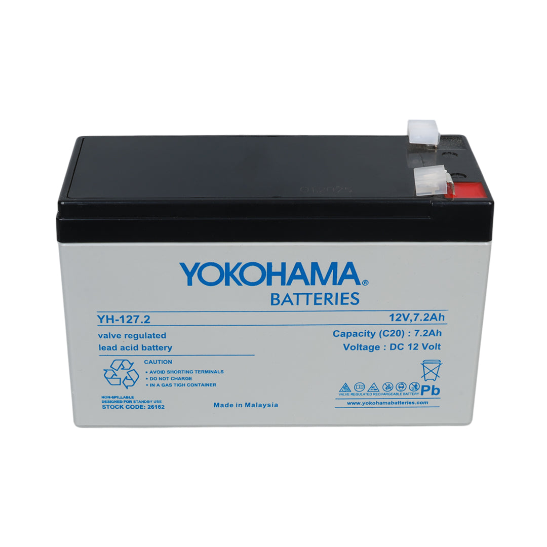 Yokohama Yh-127.2 12 Volt - 7.2 Amper Upsler İçi̇n Kuru Akü