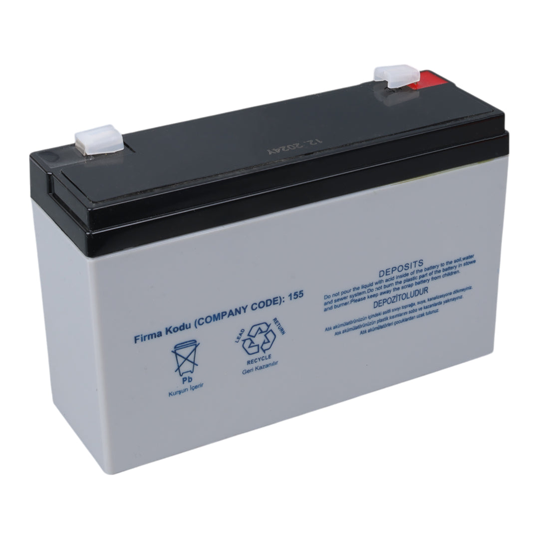 Yokohama Yh-612 6 Volt - 12 Amper Kuru Akü