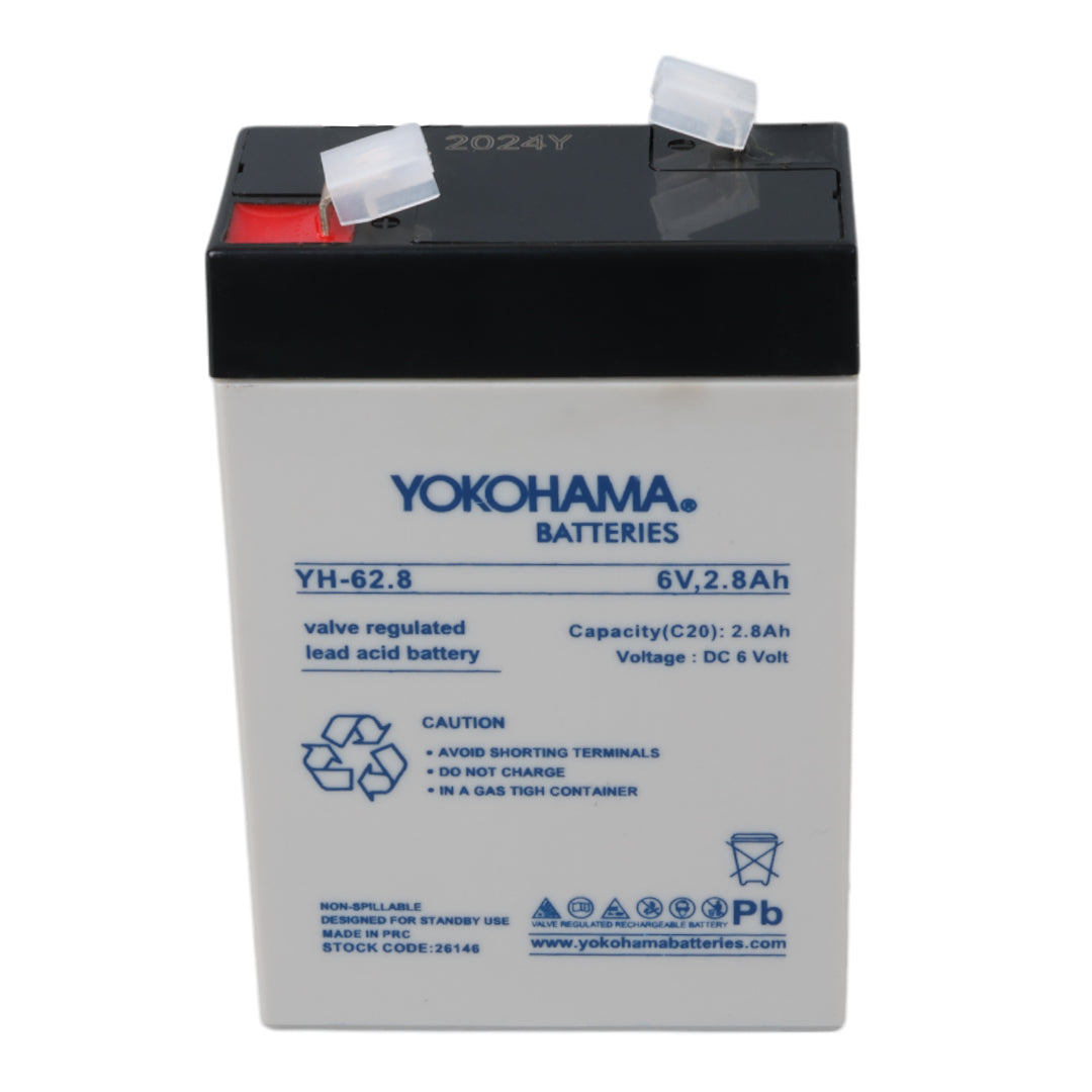 Yokohama Yh-62.8 6 Volt - 2.8 Amper Di̇k Akü