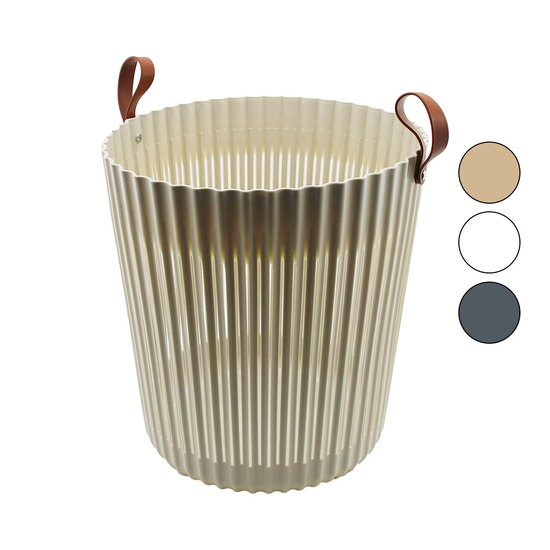 Yuvarlak 33lt Flexion çok Amaçli Sepet Renkli̇ Plasti̇k Si̇li̇kon Kulp Taban:28cm Ağiz:36cm - Deri̇nli̇k:39cm