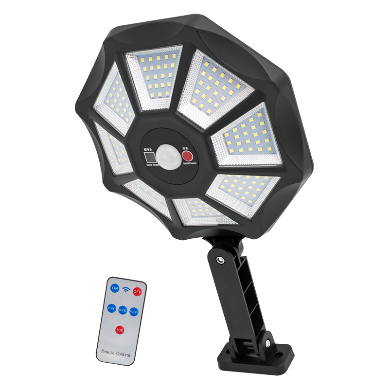 Zb-168a Kumandali 3 Kademeli̇ 168 Smd Ledli̇ Sensörlü Beyaz Solar Aydinlatma
